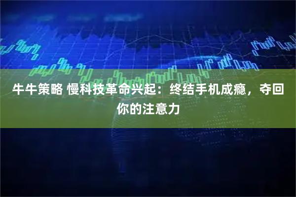 牛牛策略 慢科技革命兴起：终结手机成瘾，夺回你的注意力